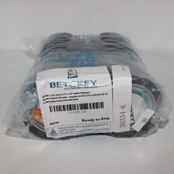 Betckey Multipurpose Barcode 2-1/4" x 1-1/4" Removable, Compatible DYMO 30334 - Picture 2 of 10